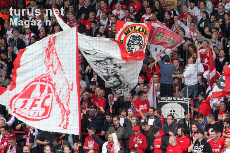Fans des 1. FC Köln zu Gast beim 1. FC Union Berlin