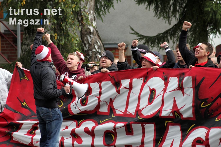 Fan-Marsch des BFC Dynamo in Fürstenwalde
