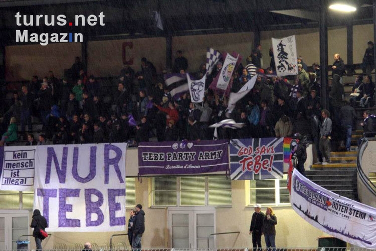 Tebe-Fans beim Pokalspiel gegen den Berliner AK
