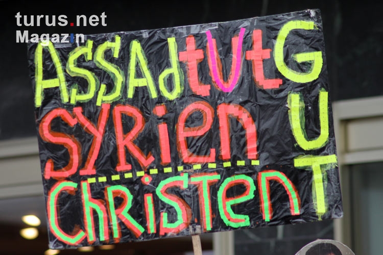 Kundgebung pro Baschar al-Assad in Berlin