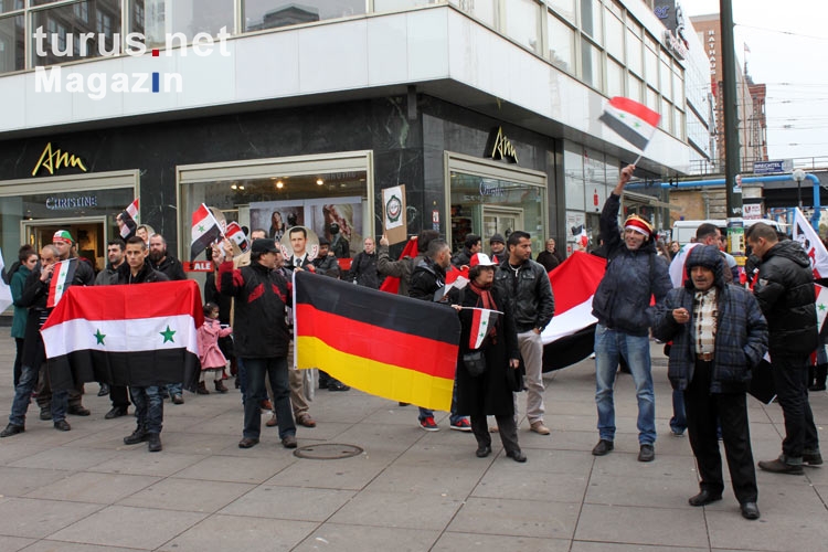 Kundgebung pro Baschar al-Assad in Berlin