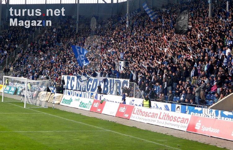 Magdeburg Fans gegen RB Leipzig 2012
