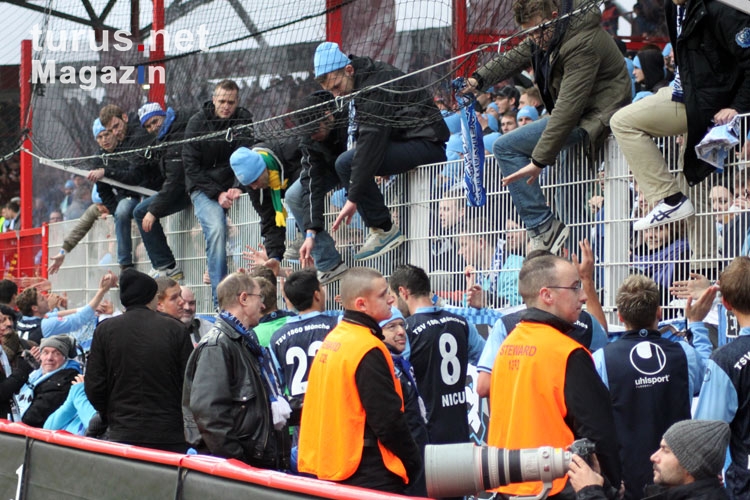 TSV 1860 München feiert das Remis bei Union Berlin