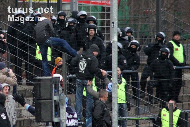 Fans des Chemnitzer FC in Babelsberg