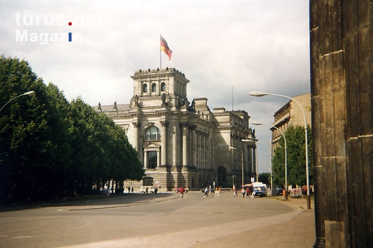Der Reichstag in Berlin, Anfang der 90er Jahre