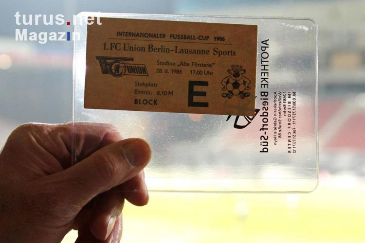 Ticket Union gegen Lausanne am 28. Juni 1986