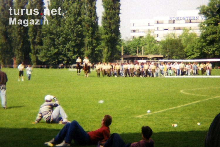 Blick auf die Boxwiese am Müngersdorfer Stadion, Mitte 90er Jahre
