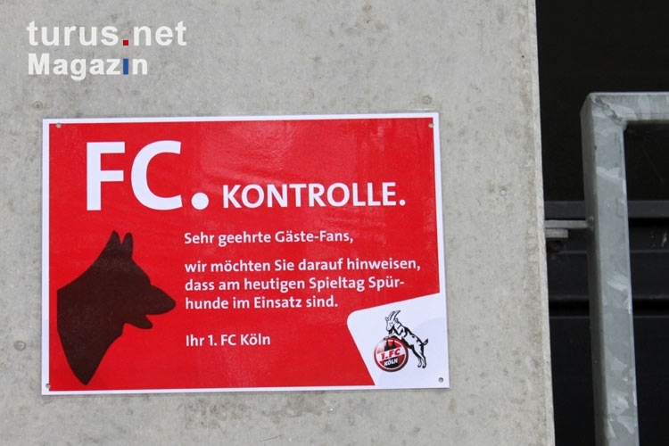 Spürhunde beim 1. FC Köln im Einsatz