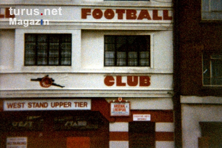 West Stand Upper Tier des Stadions des FC Arsenal, 1993