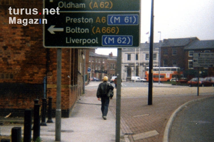 Unterwegs in Manchester, Anfang der 90er Jahre