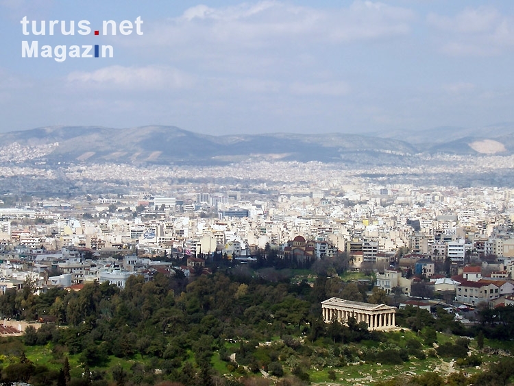 Blick auf Athen