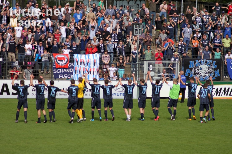 SV Babelsberg 03 feiert Sieg gegen SpVgg Unterhaching