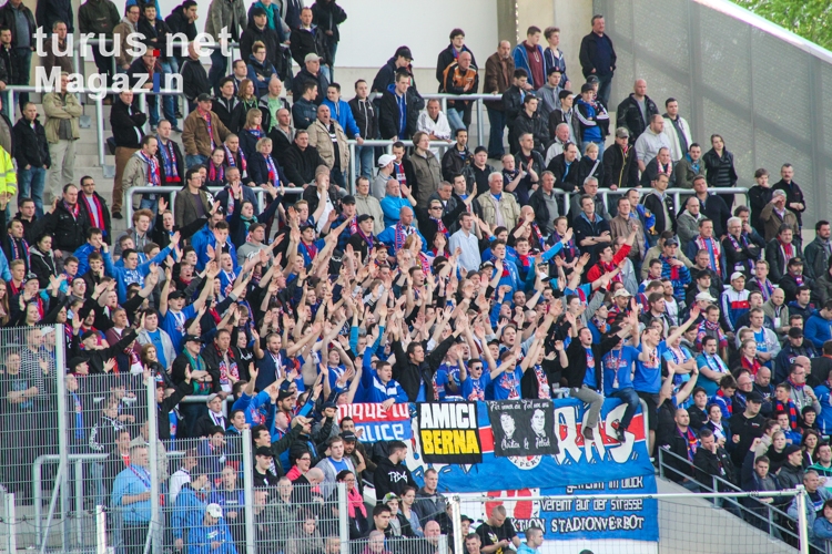 Support der Wuppertaler Fans in Essen 11-05-2013
