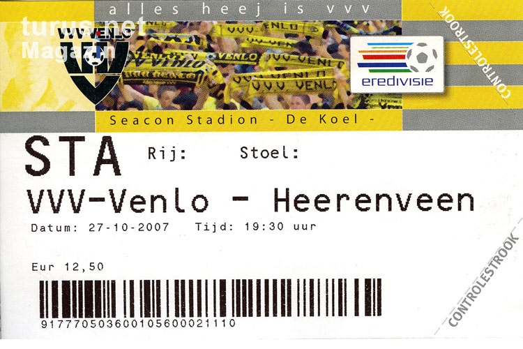 VVV Venlo gegen SC Heerenveen
