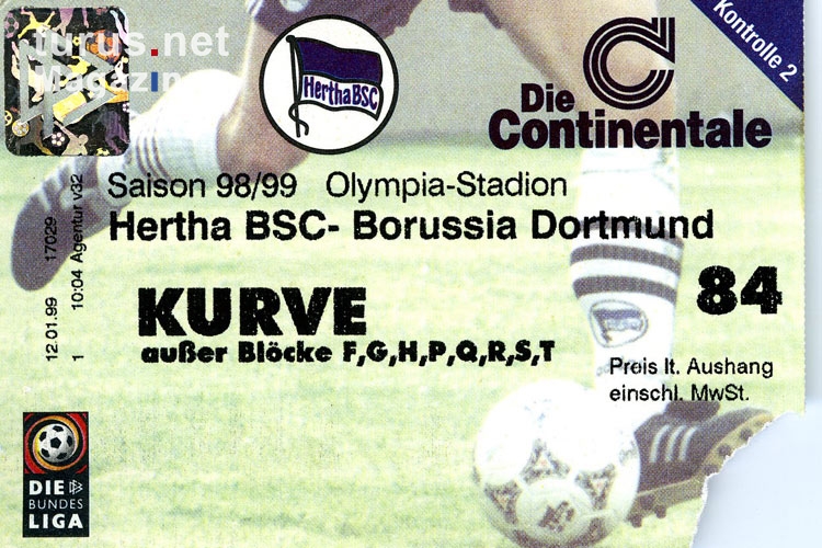 Hertha BSC vs. Borussia Dortmund 1998/99