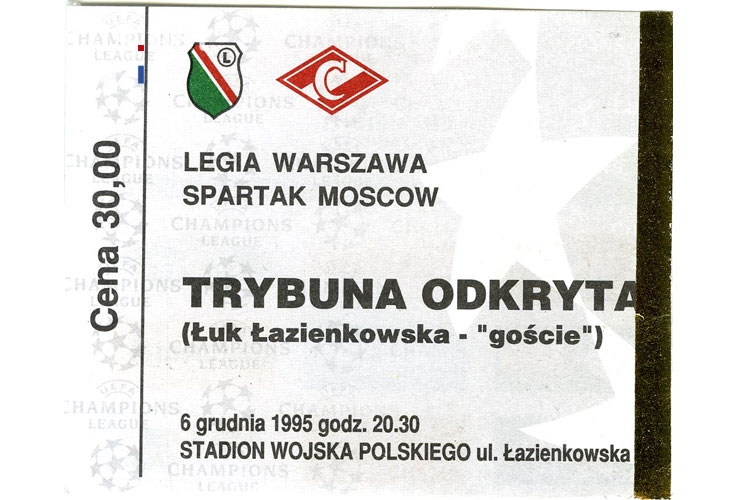 Legia Warschau vs. Spartak Moskau 06.12.1995