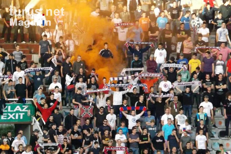 Torcida beim Spiel Hajduk Split vs. NK Osijek