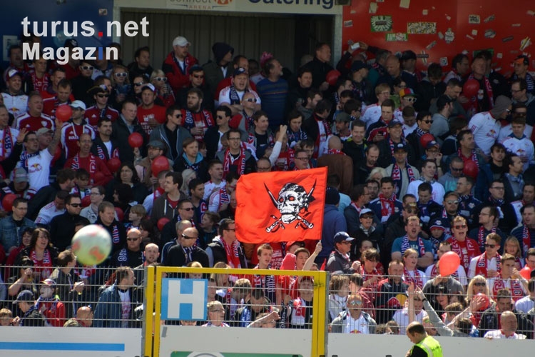 Fans von RB Leipzig auswärts bei SF Lotte