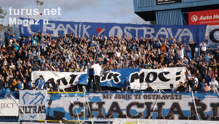 Fankurve des FC Banik Ostrava