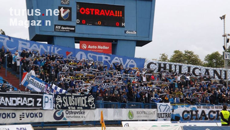 Fankurve des FC Banik Ostrava