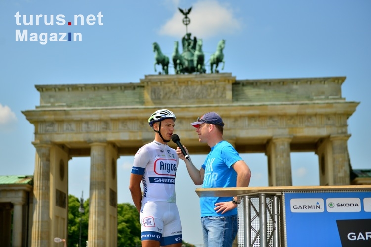 Marcel Kittel bei der Teampräsentation am Brandenburger Tor
