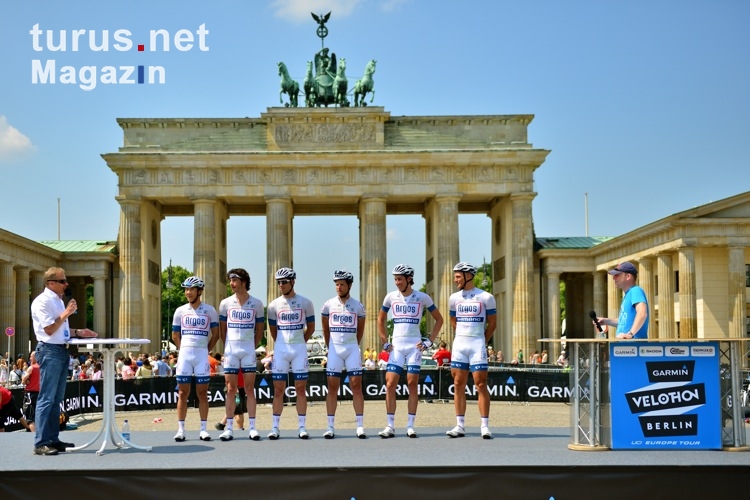Marcel Kittel bei der Teampräsentation am Brandenburger Tor