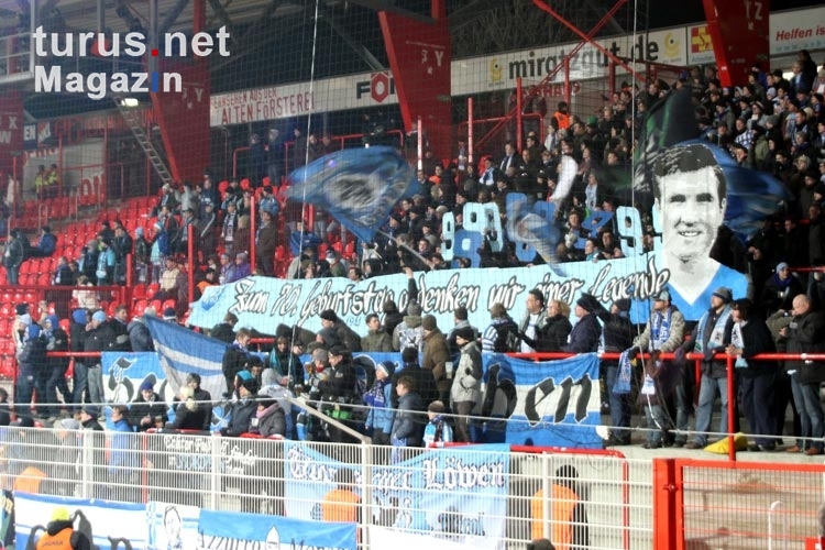 Anhänger / Ultras des TSV 1860 München beim 1. FC Union Berlin