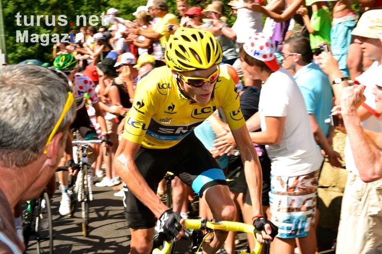 Christopher Froome im gelben Trikot, Tour de France 2013