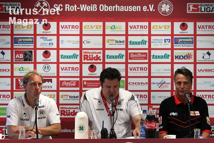 Pressekonferenz nach dem Spiel RWO - 1. FC Union Berlin