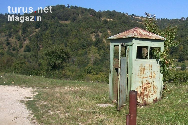 verlassener Grenzposten an der Grenze Rumänien / Serbien