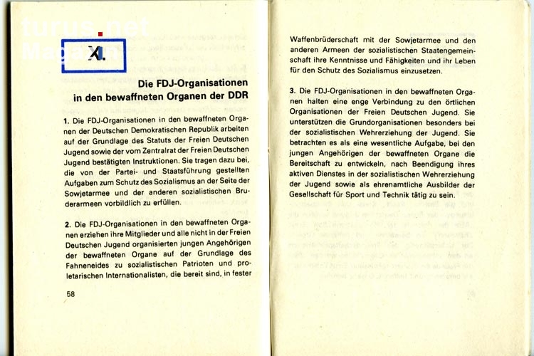Die FDJ-Organisation in den bewaffneten Organen der DDR