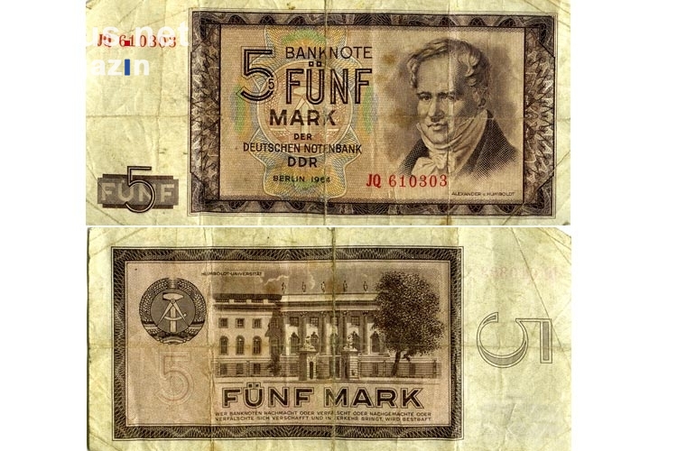 5 Mark der Deutschen Notenbank DDR 1964