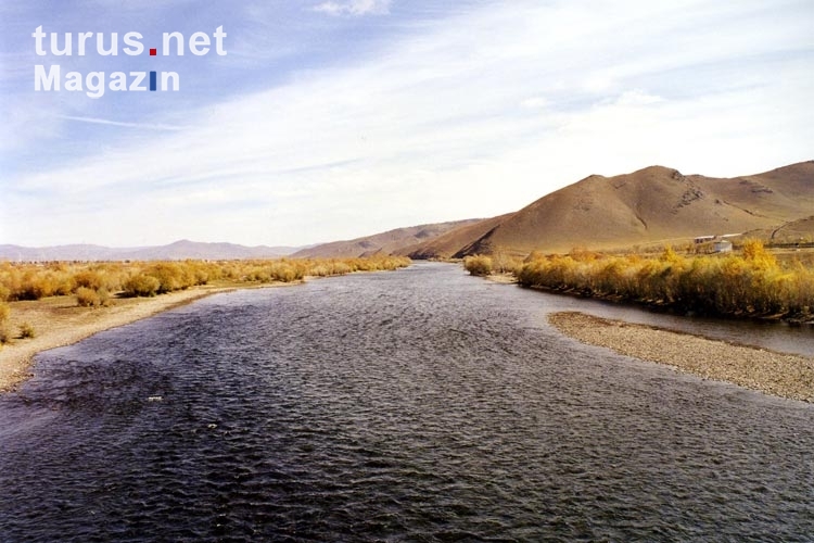 Der Fluss Tuul bei Ulaanbaatar / Ulan Bator