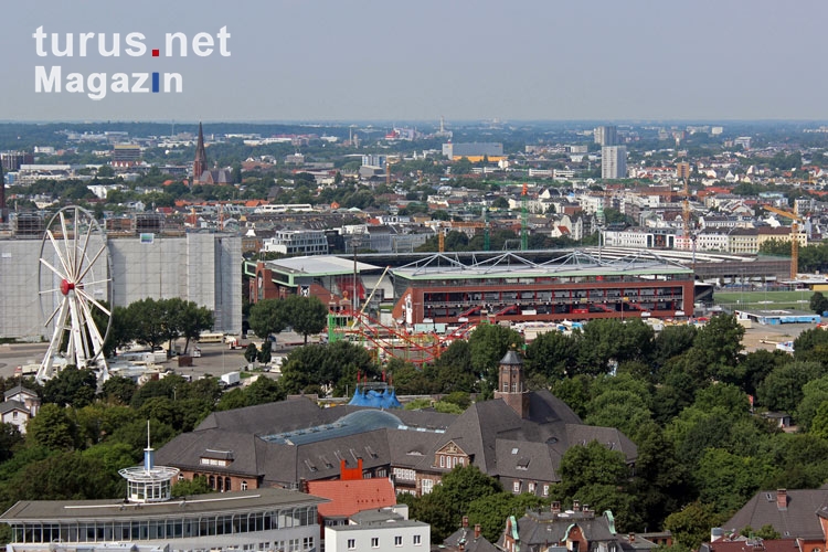 Blick auf der Millerntor Stadion im Hamburg St. Pauli