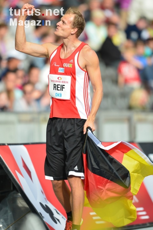 Christian Reif holt Gold beim Weitsprung, ISTAF 2013