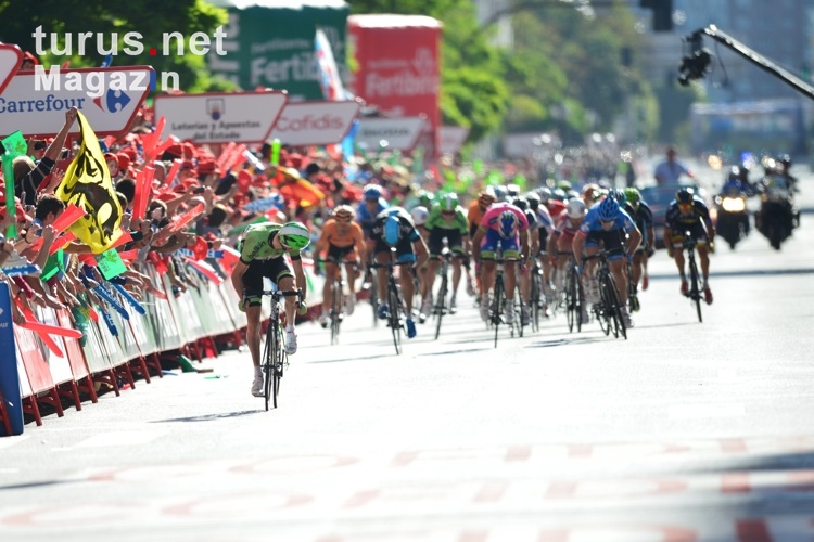 Schlusssprint auf der 17. Etappe der Vuelta