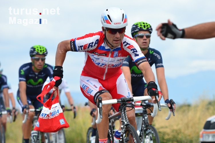 Verpflegung auf der 17. Etappe der Vuelta 2013