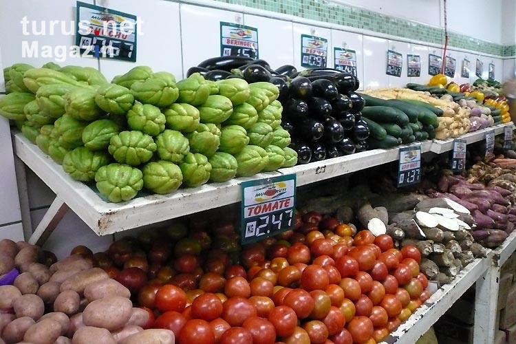 Gemüse in einem Super Mercado in Rio de Janeiro