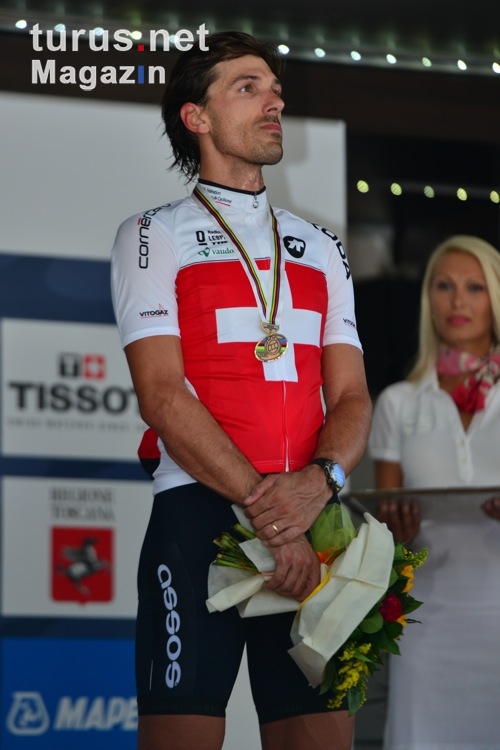 Fabian Cancellara bei der Siegerehrung