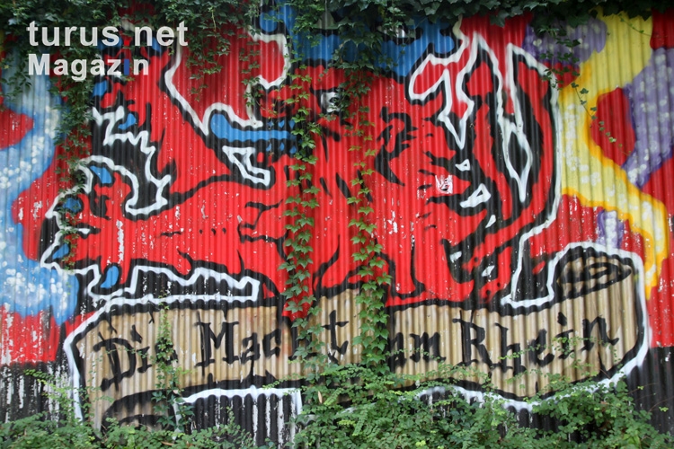Bayer 04 Leverkusen Graffiti an der Dhünn