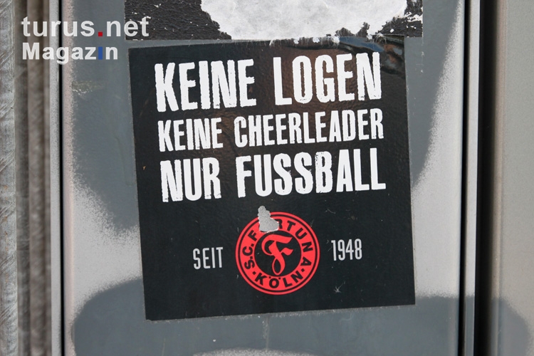 Aufkleber beim SC Fortuna Köln