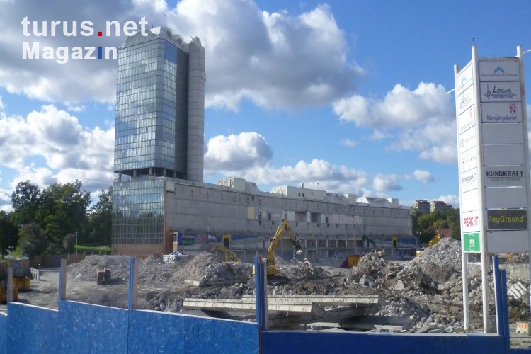 Das abgerissene Rasunda Stadion in Stockholm