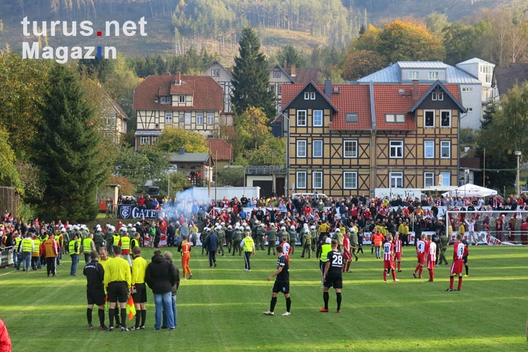 Zwischenfälle beim Pokalspiel FC Einheit Wernigerode vs. Hallescher FC