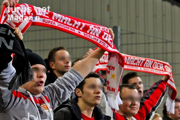 Fans des 1. FC Union Berlin in Cottbus