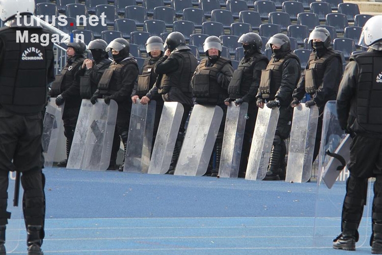 polnische Polizei bei Zawisza Bydgoszcz vs. Wisla Krakow