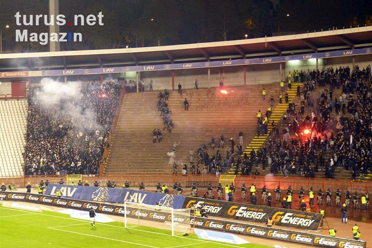 Konflikt zwischen Fangruppierungen des FK Partizan