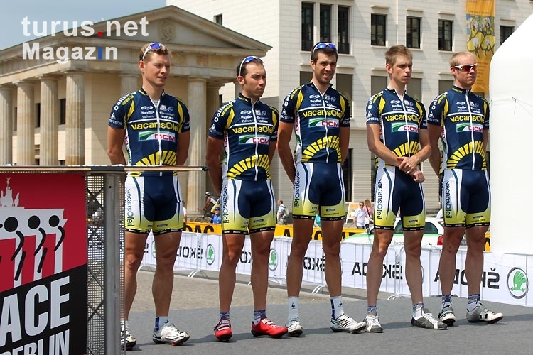 Das Vacansoleil-DCM Pro Cycling Team bei der ProRace Berlin 2011