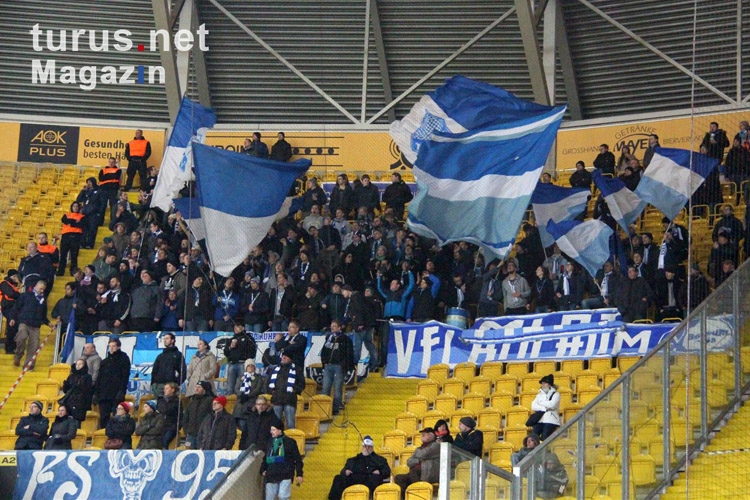 Fans des VfL Bochum bei Dynamo Dresden