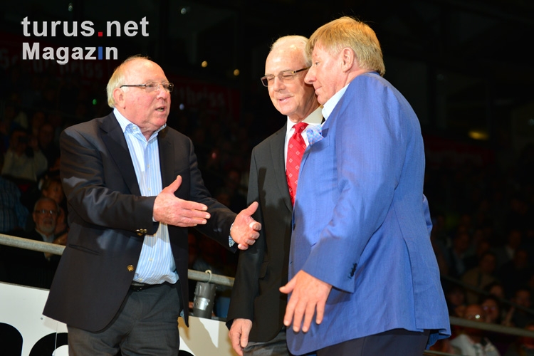 Uwe Seeler, Franz Beckenbauer, Axel Lange