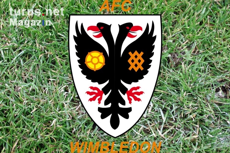 Das Logo des 2002 gegründeten AFC Wimbledon
